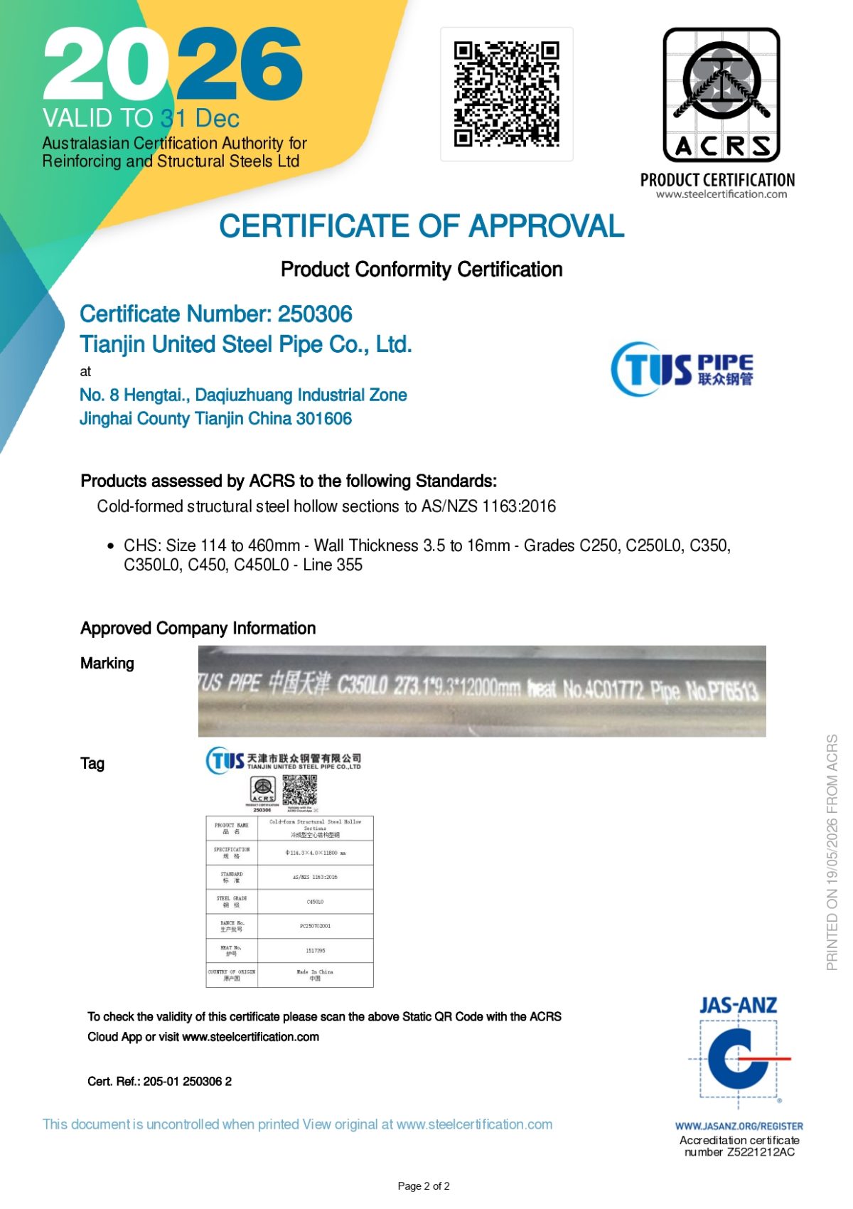 ACRS TUS2026